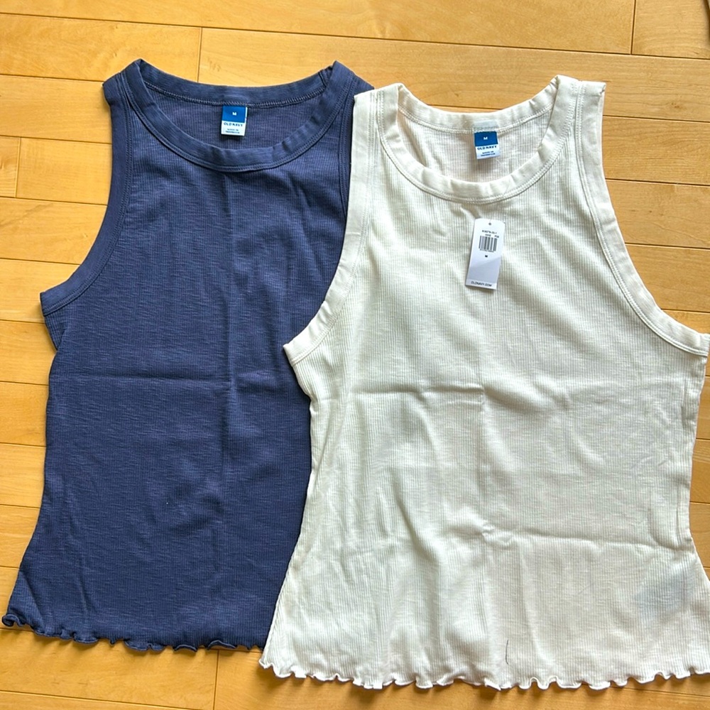 NWT Old Navy Ruffle Edge Tank 2-pack